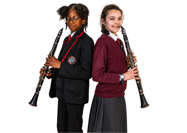 Two clarinet students